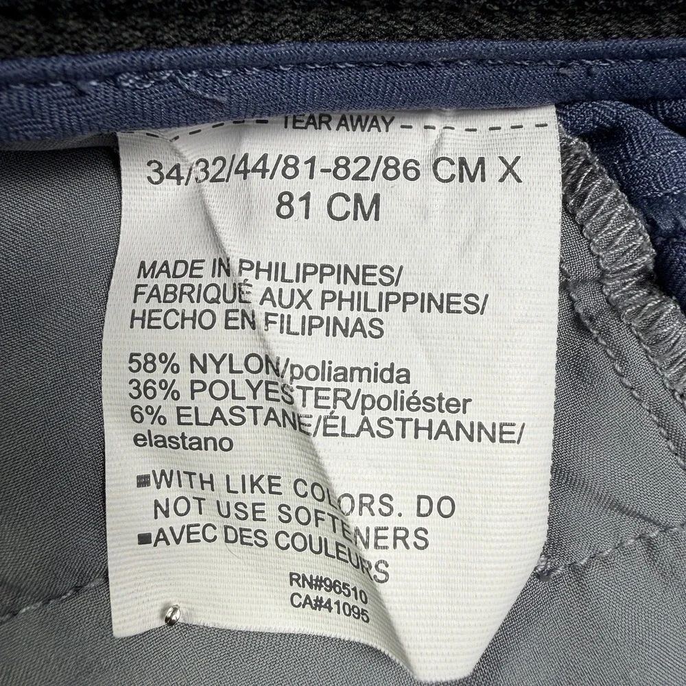 Under Armour Men's Showdown Gray Blue Golf‎ Pants Size 34 Regular Straight